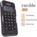 RACDDE  900 8-Digit Standard Function Calculator with Hard Protective Cover, Solar and Battery LCD Display, Small Pocket Calculator for Students and Professionals, Black