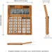 Racdde KC-DX640-10, 10-Digits Desktop Calculator, Wood