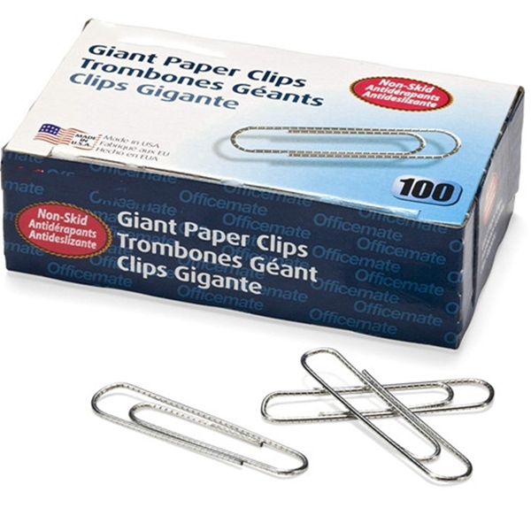 Racdde Giant Non-Skid Paper Clip, 1,000 Clips (10 Boxes of 100 Each) (99915) 