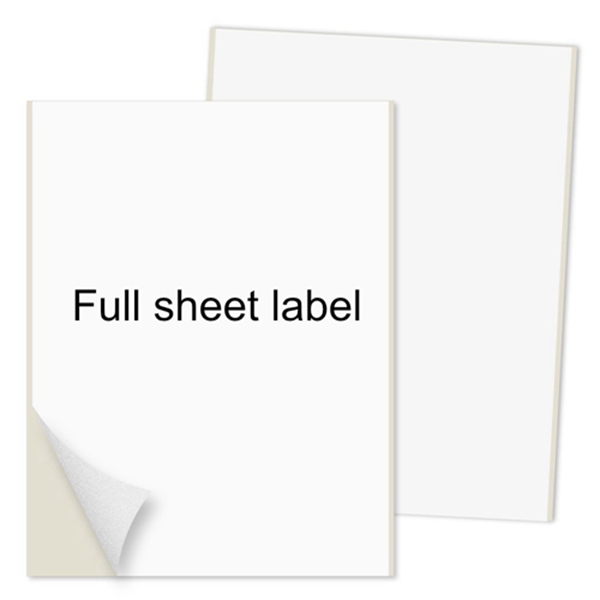 Racdde Shipping Labels Full Sheet with Self Adhesive, Square Corner, for Laser & Inkjet Printers, 8.5" x 11" White, (100 Labels)