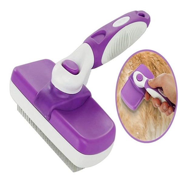 Racdde Self Cleaning Slicker Dog Brush and Cat Brush-Easy to Clean Dog Grooming Brush Removes Tangles, Loose Hair, Best Dog Slicker Brush for Dogs,Cats,Rabbits, Poodles 