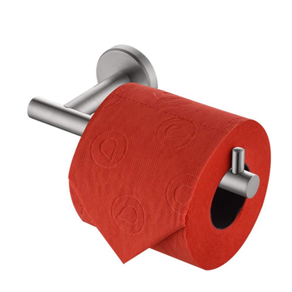 Racdde Toilet Paper Holder, 5 Inch 304 Stainless Steel Tissue Paper Dispenser for Bathroom, Hold Mega Rolls, Brushed Nickel Wall Mount 