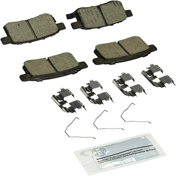 Racdde BC1451 QuietCast Premium Ceramic Disc Brake Pad Set For: Acura TSX; Honda Accord, Rear 
