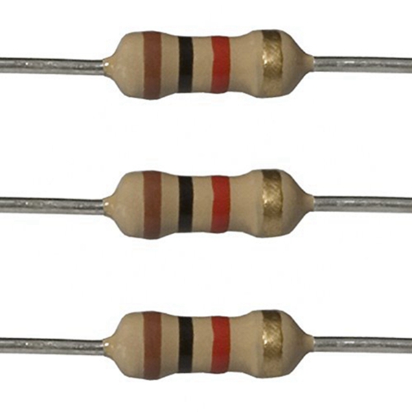 Racdde 100EP5121K00 1k Ohm Resistors, 1/2 W, 5% (Pack of 100)