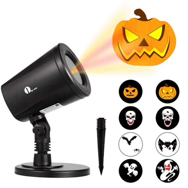 Racdde Halloween Led Pattern Projection Lights Auto-Shifting Images & Switchable Pattern Outdoor/Indoor Use, IP65 Water-Resistant 
