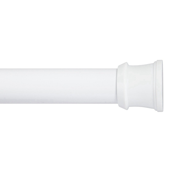 Racdde  No Tools Spring Tension Utility Rod, 24 to 40-Inch, White