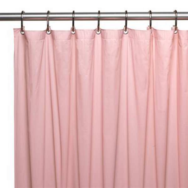 Racdde Heavy Duty Magnetized Shower Curtain Liner Mildew Resistant (Pink) 