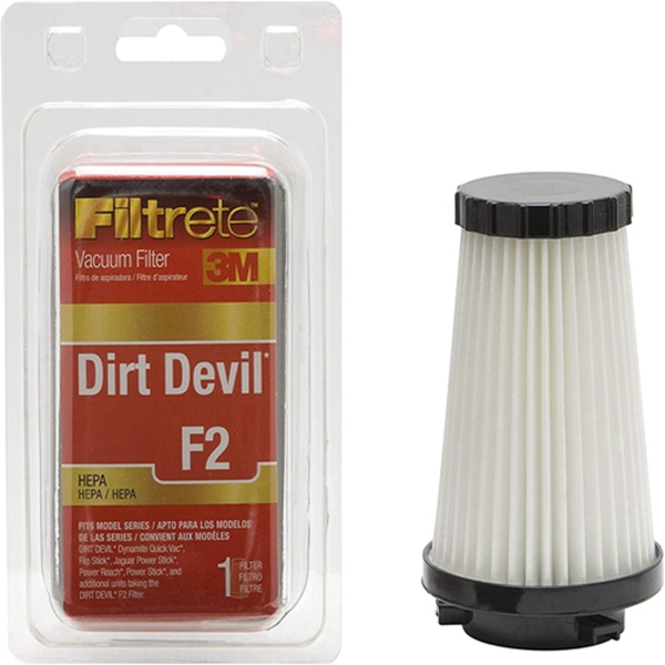 Racdde Filtrete Dirt Devil F2 HEPA Vacuum Filter - 1 filter(Colors may vary) 