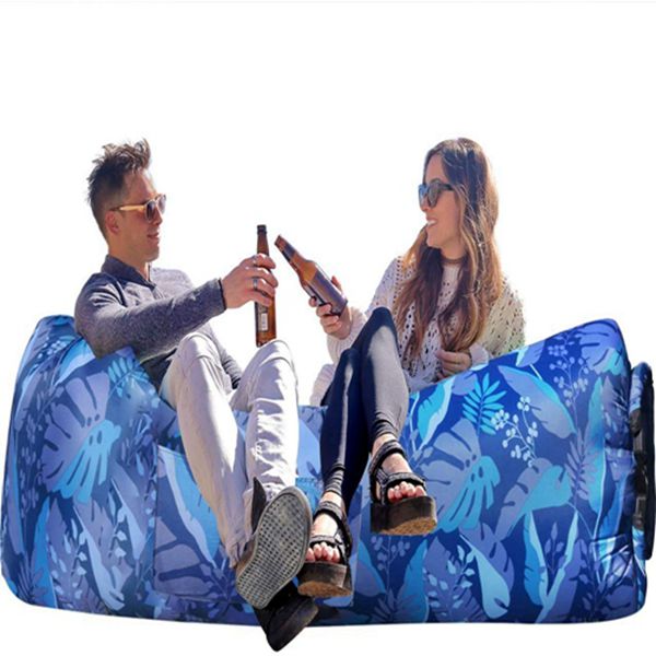 Racdde Inflatable Lounger Air Sofa Hammock-Portable,Water Proof& Anti-Air Leaking Design-Ideal Couch for Backyard Lakeside Beach Traveling Camping Picnics & Music Festivals 