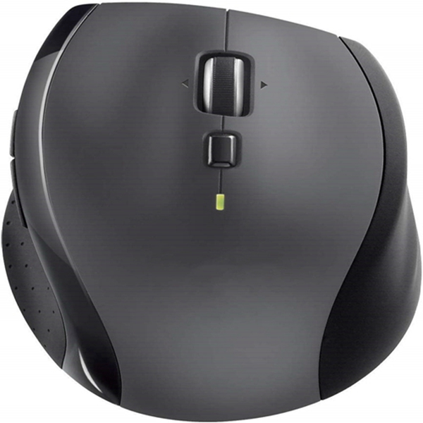 Racdde M705 Marathon Wireless Mouse – Long 3 Year Battery Life, Ergonomic Sculpted Right-Hand Shape, Hyper-Fast Scrolling and USB Unifying Receiver, for Computers and laptops, Dark Gray 