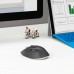 Racdde M720 Triathalon Multi-Device Wireless Mouse – Easily Move Text, Images and Files Between 3 Windows and Apple Mac Computers Paired with Bluetooth or USB, Hyper-Fast Scrolling, Black 