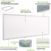 Racdde 2x4 FT White LED Flat Panel Troffer Light, 50W 5000K Recessed Edge-Lit Drop Ceiling Light, 5250lm Lay in Fixture for Office, 0-10V Dimmable, 3-Lamp F32T8 Fixture Replacement, 2 Pack 